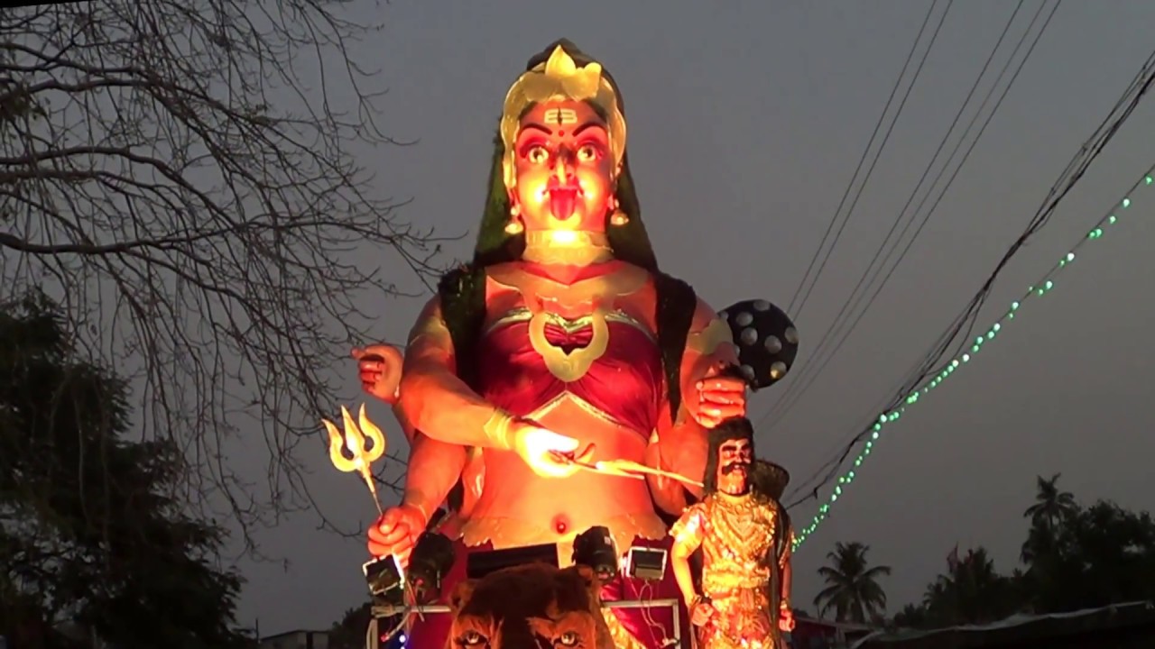 MAHISHASURAMARDDINI ;Festival Float Jeeva Arts Veliyam   (9495702186)