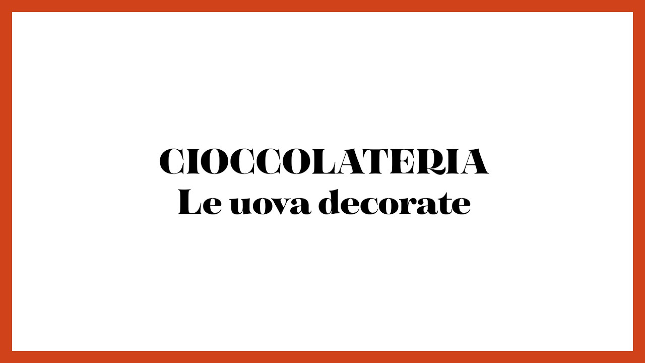 Le uova decorate