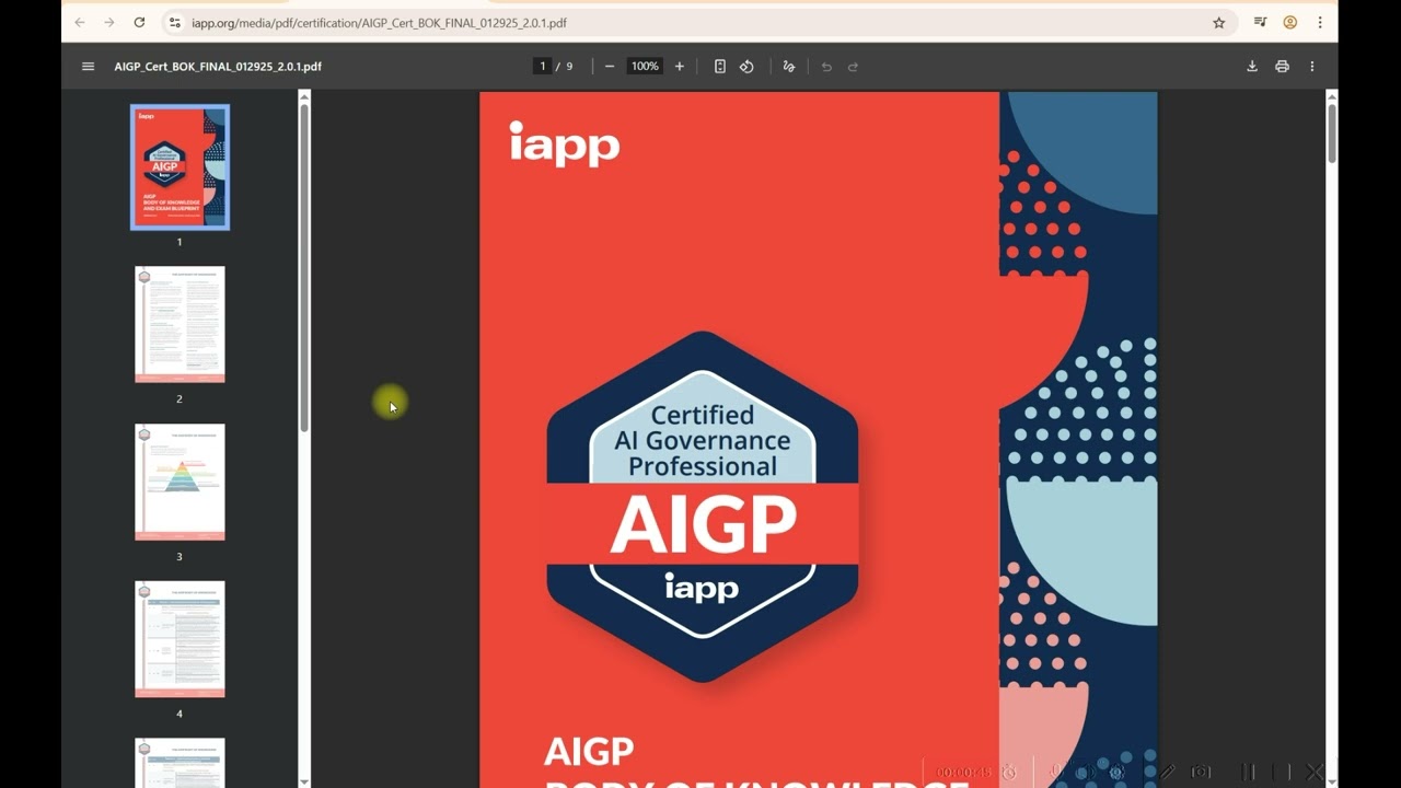 AIGP Exam Structure & Body of Knowledge