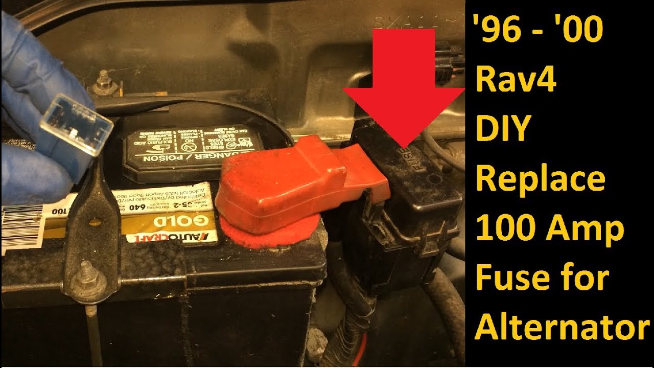 Toyota Rav4 '96-'00 застрял в режиме парковки, не горят фары: замените предохранитель генератора ...