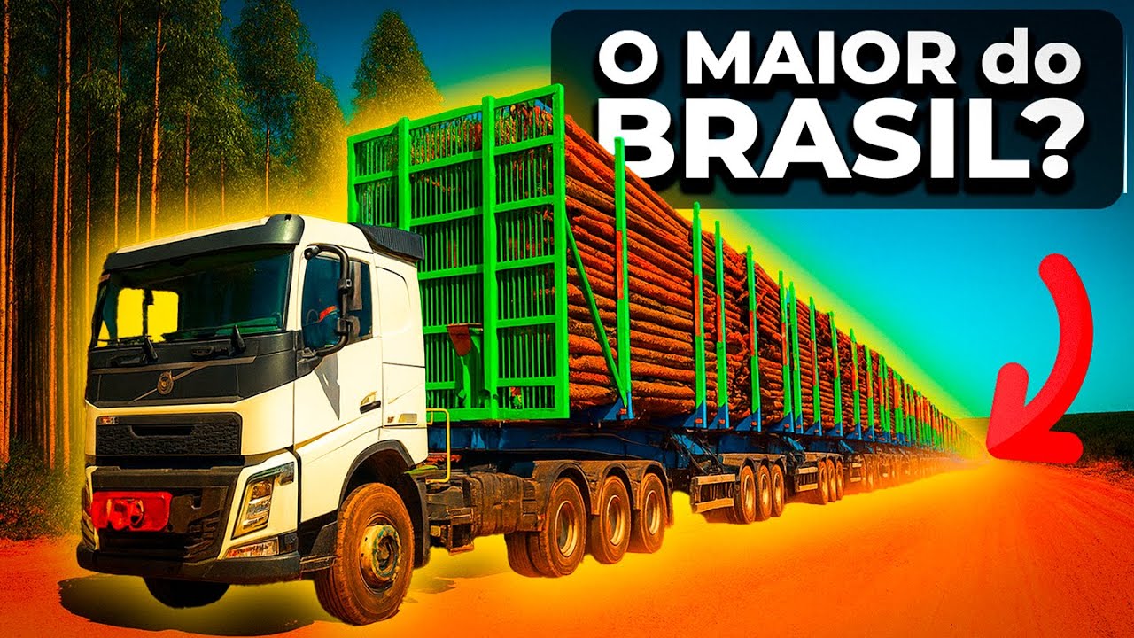 O MAIOR CAMINHÃO do BRAISIL - Por que você não vê ele na estrada? Hexatrem da Suzano
