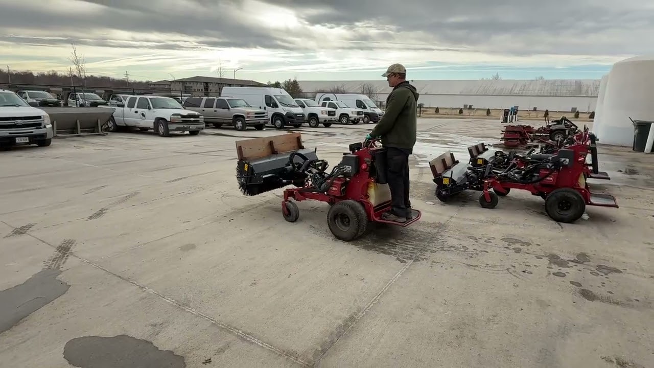 2021 Toro 72529 Commercial Multi Force Ride-On Mower with Brush Selling at Auction