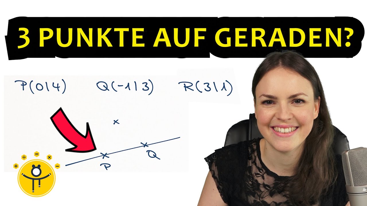 Liegen 3 PUNKTE auf der GERADEN? – Punktprobe überprüfen, lineare Funktion aufstellen