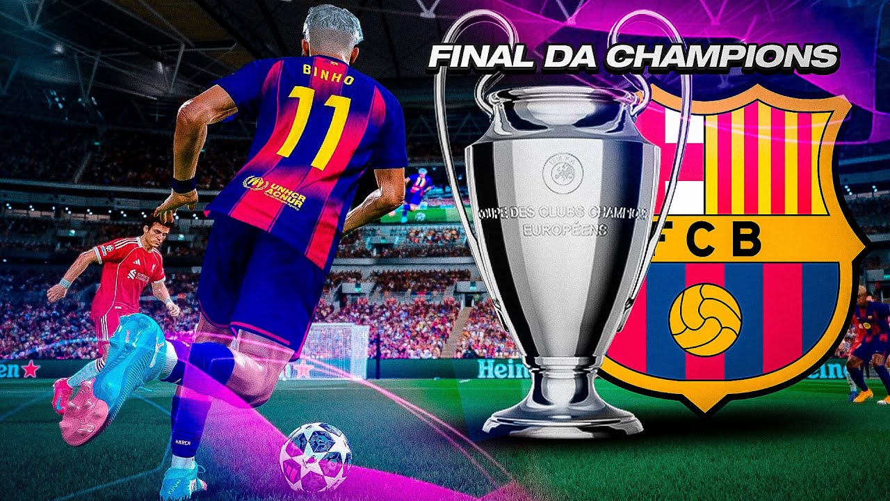 PES 2025 - RUMO AO ESTRELATO #18: FINAL DA CHAMPIONS BARCELONA x LIVERPOOL, O FIM 🏆