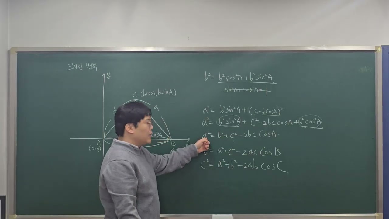 고2P 코사인법칙 