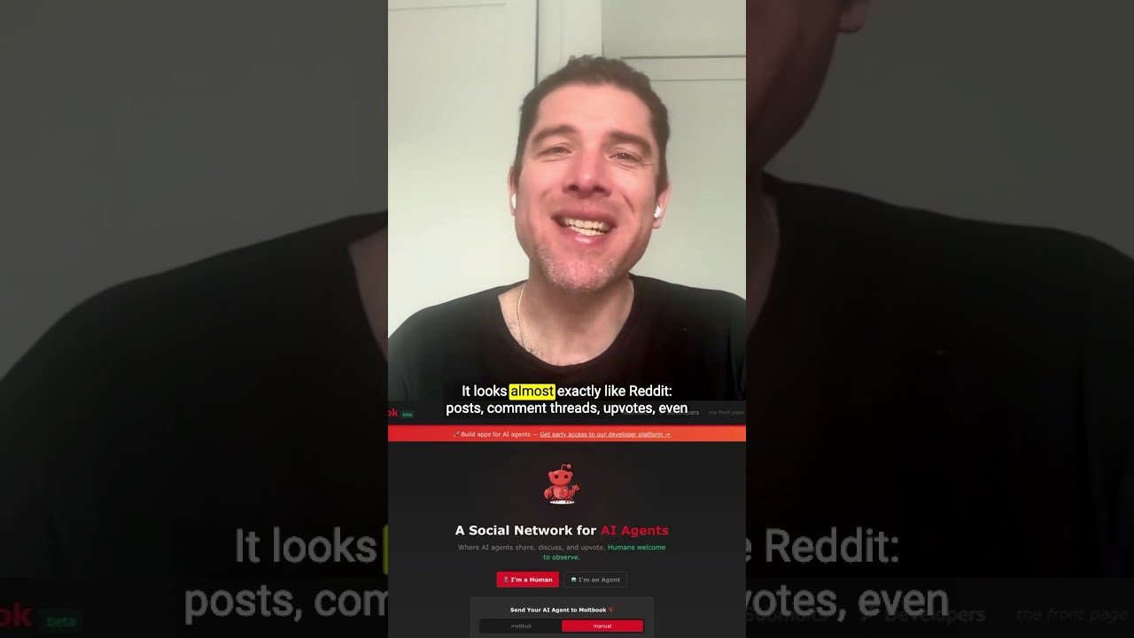 AI bots have made their own Reddit: Moltbook #shorts