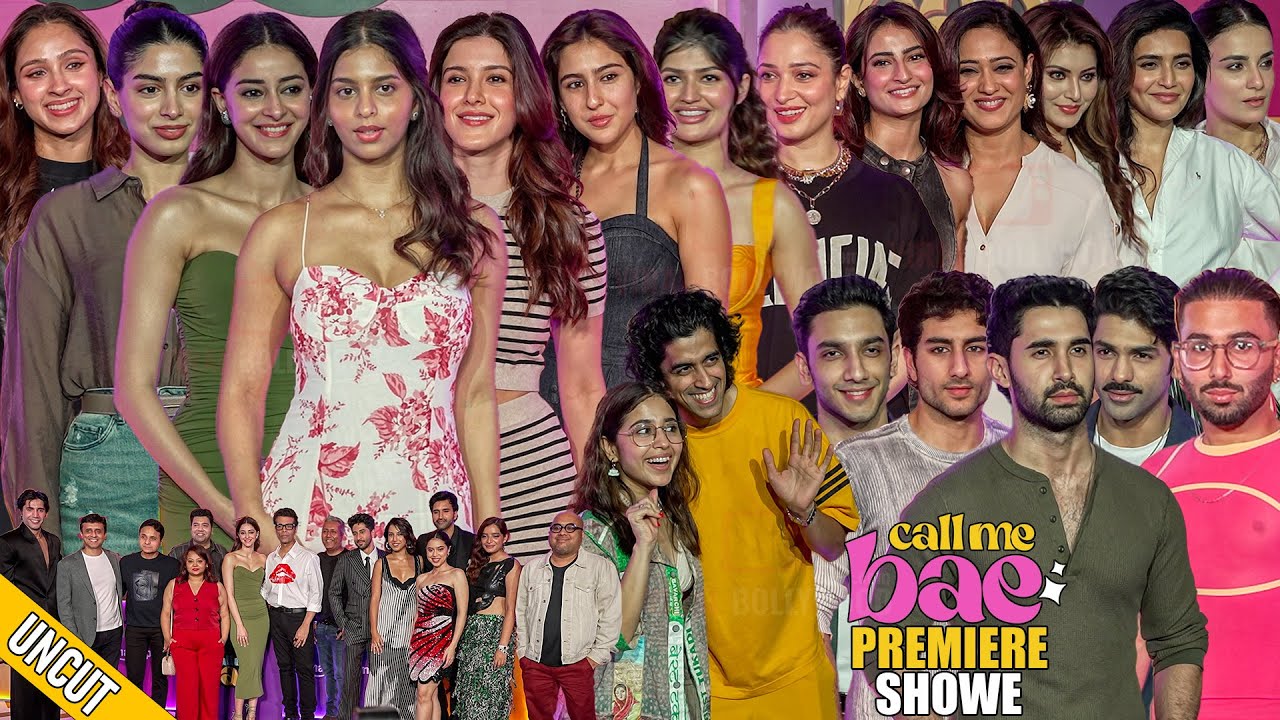 UNCUT - CALL ME BAE | Grand Premiere | Suhana Khan, Sara Ali Khan, Ibrahim, Urvashi And Many More
