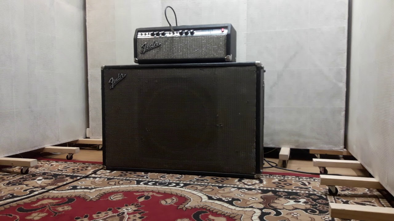 Silverface Fender Bassman Amp + Fender Tonering 115 cab