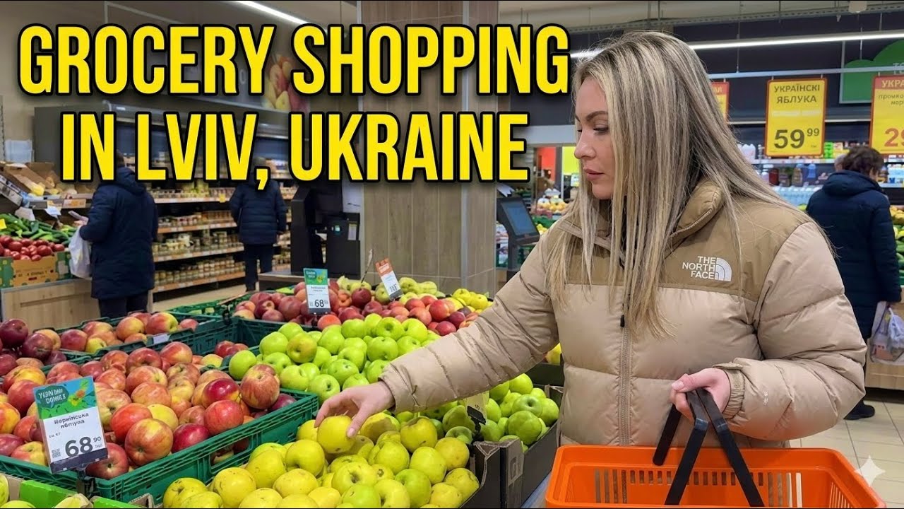 Life in Ukraine 🇺🇦 Grocery Shopping at Silpo Supermarket | Lviv Walking Tour (No Music, ASMR)