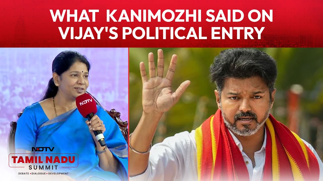 'Crowds Don't Automatically Mean Votes': Kanimozhi on Vijay's Political Entry