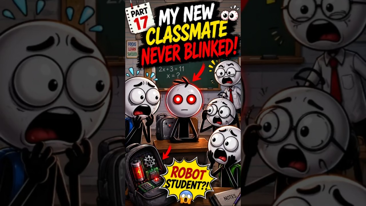 My New Classmate Never Blinked - Stickman School life #shorts #stickman