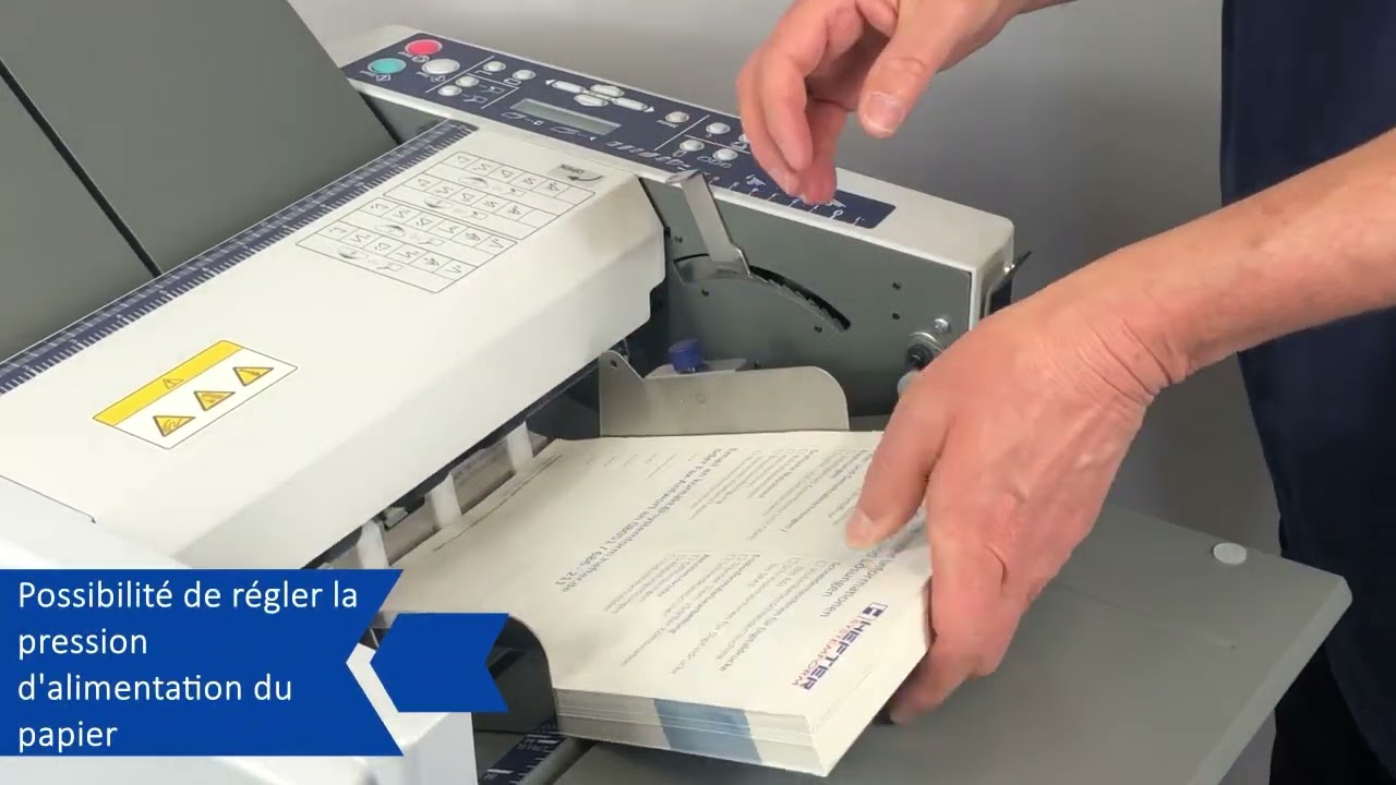 Plieuse de bureau TF MEGA-A plus – 7 types de plis y compris le pli croisé