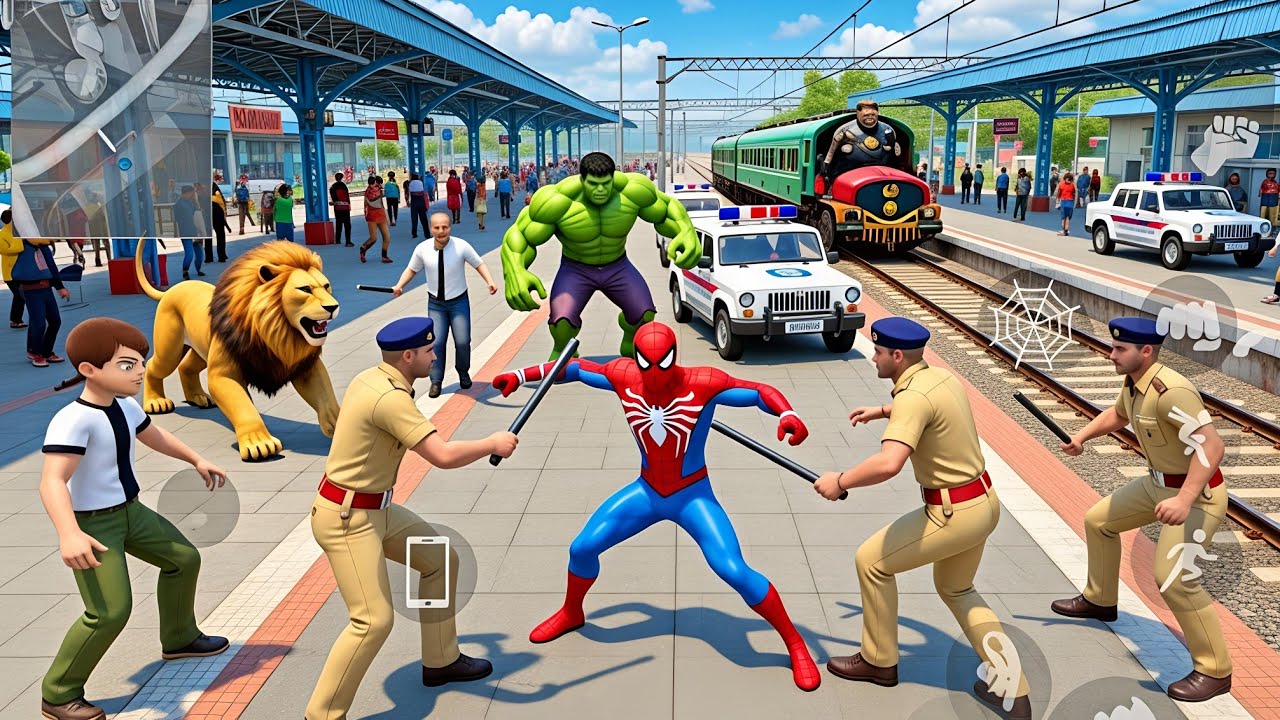 Railway Station Turned Battlefield 😱 | Indian Theft Aura Simulator Gameplay