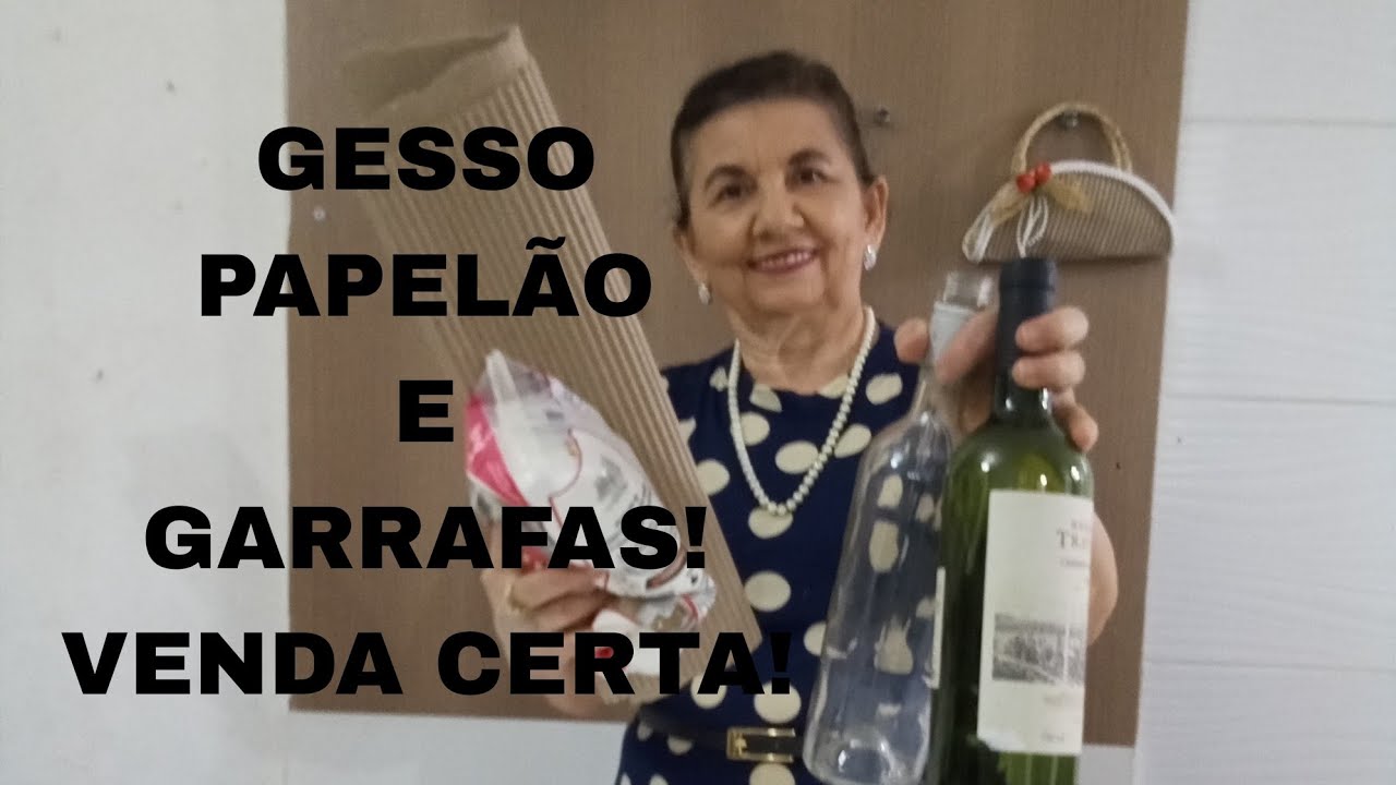 TEM  GESSO ,PAPELÃO E GARRAFAS AI? VEJA ESSAS PEÇAS INCRÍVEIS/BY Socorro Rodrigues #diy