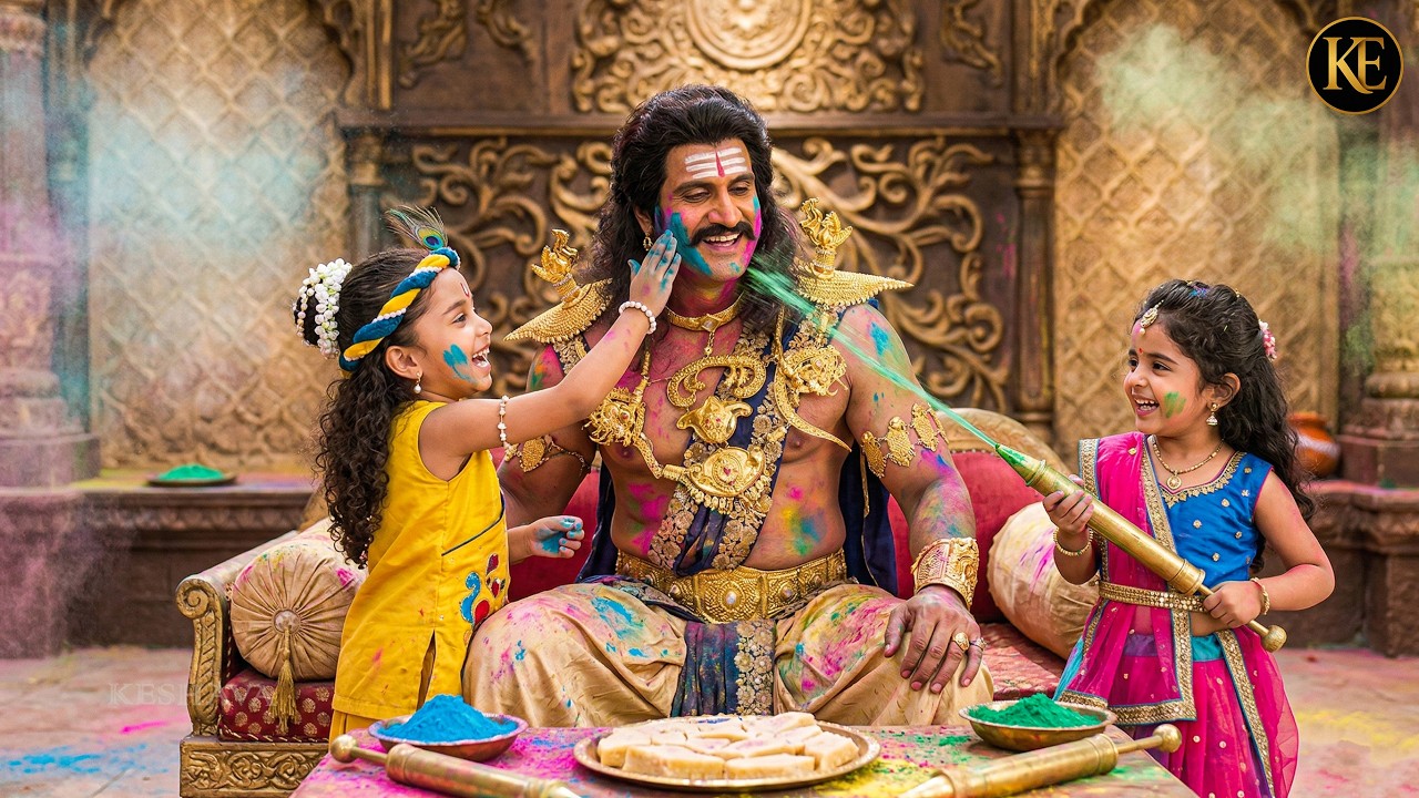 नन्हे कान्हा और राधा ने कंस मामा संग खेली रंगों भरी होली || YMKN || यशोमती मईया के नंदलाला