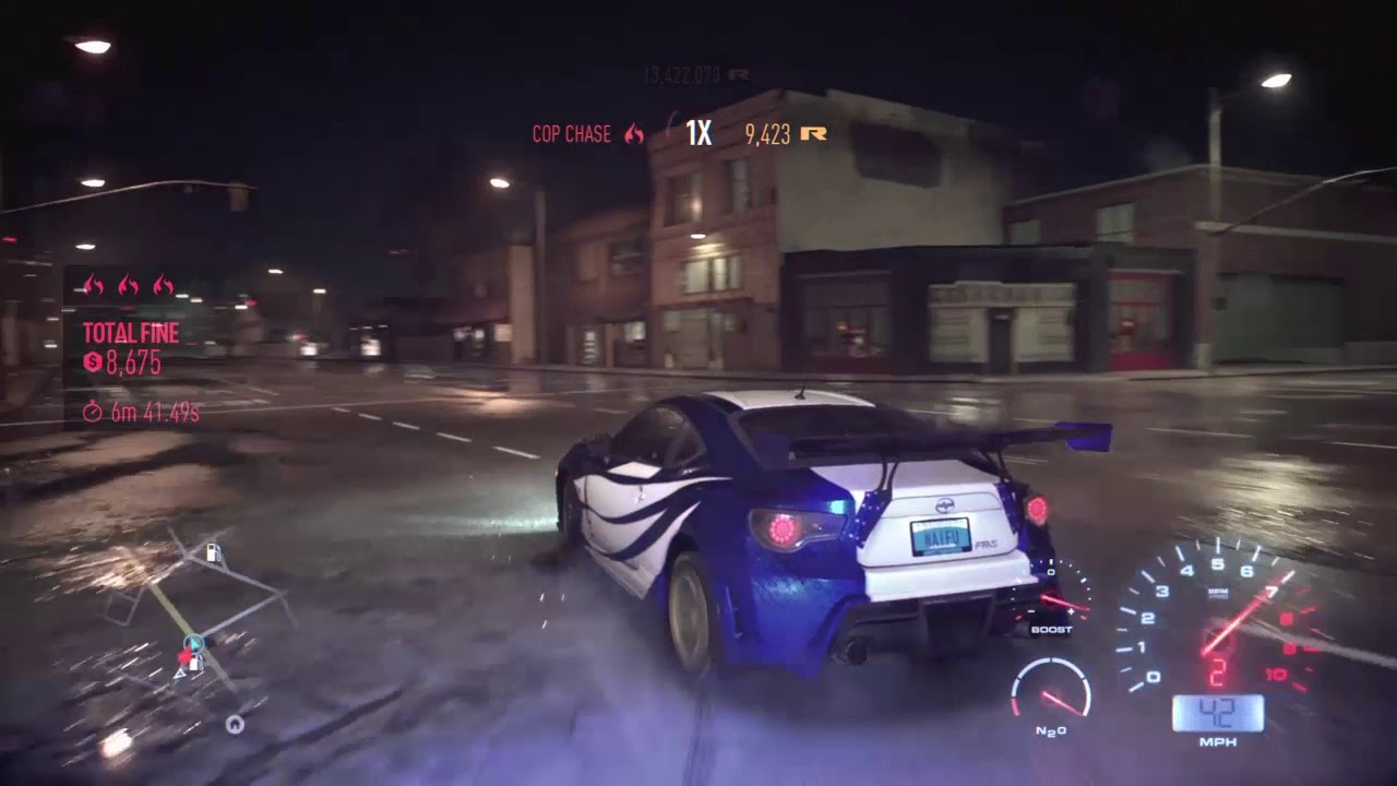 Need For Speed 2015 - Epic Heat Level 5 Police Chase (and Spike Strips with all 4 popped tires)!