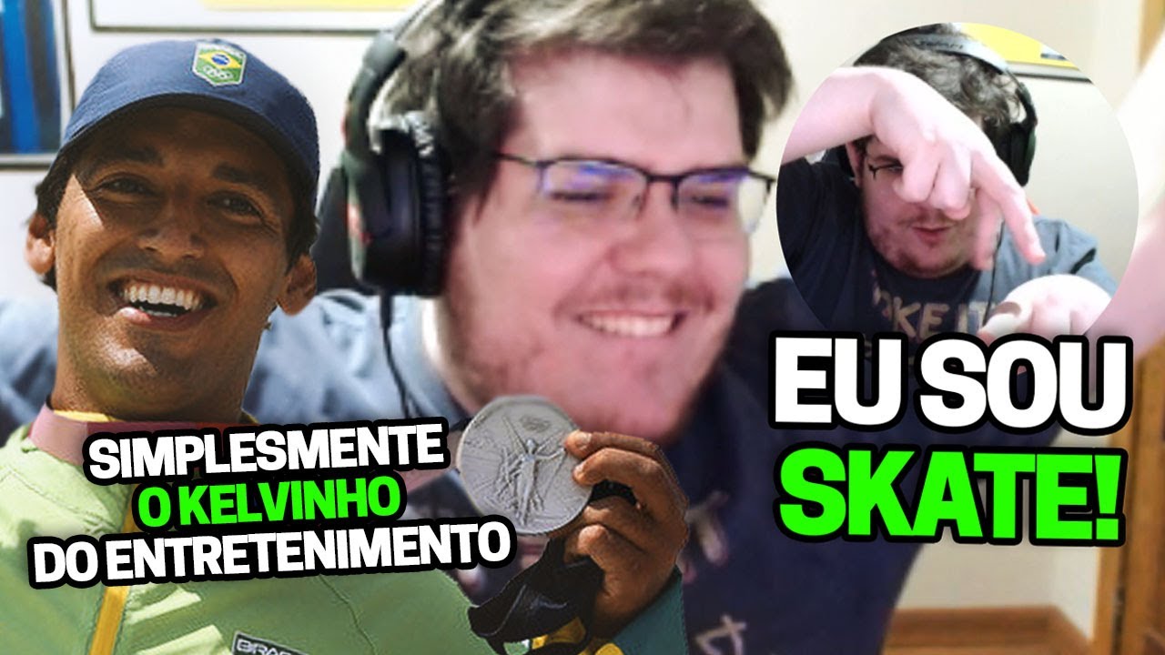 CASIMIRO REAGE À CONQUISTA DA PRIMEIRA MEDALHA DO BRASIL NAS OLIMPÍADAS (SKATE) | Cortes do Casimito