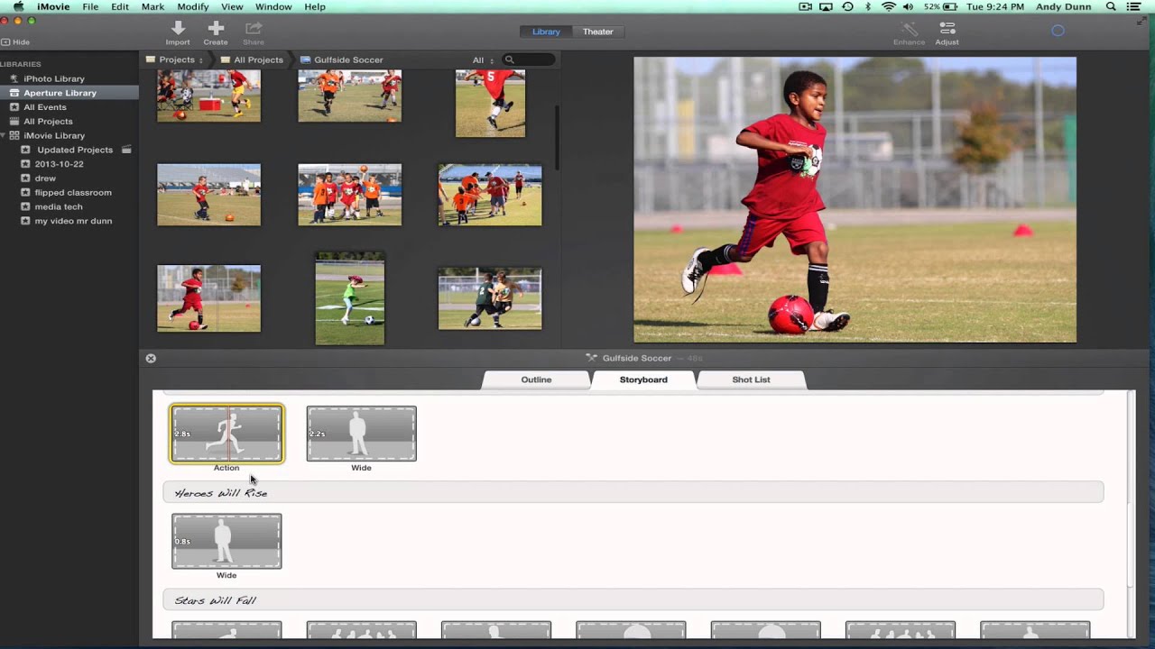 Add Pictures to an iMovie Trailer- New iMovie