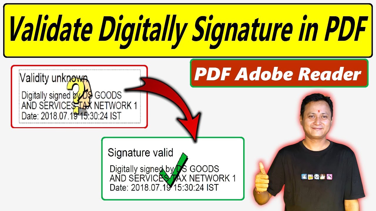 How To Validate Digitally Signature in PDF Adobe Reader | #dsc_guru2023