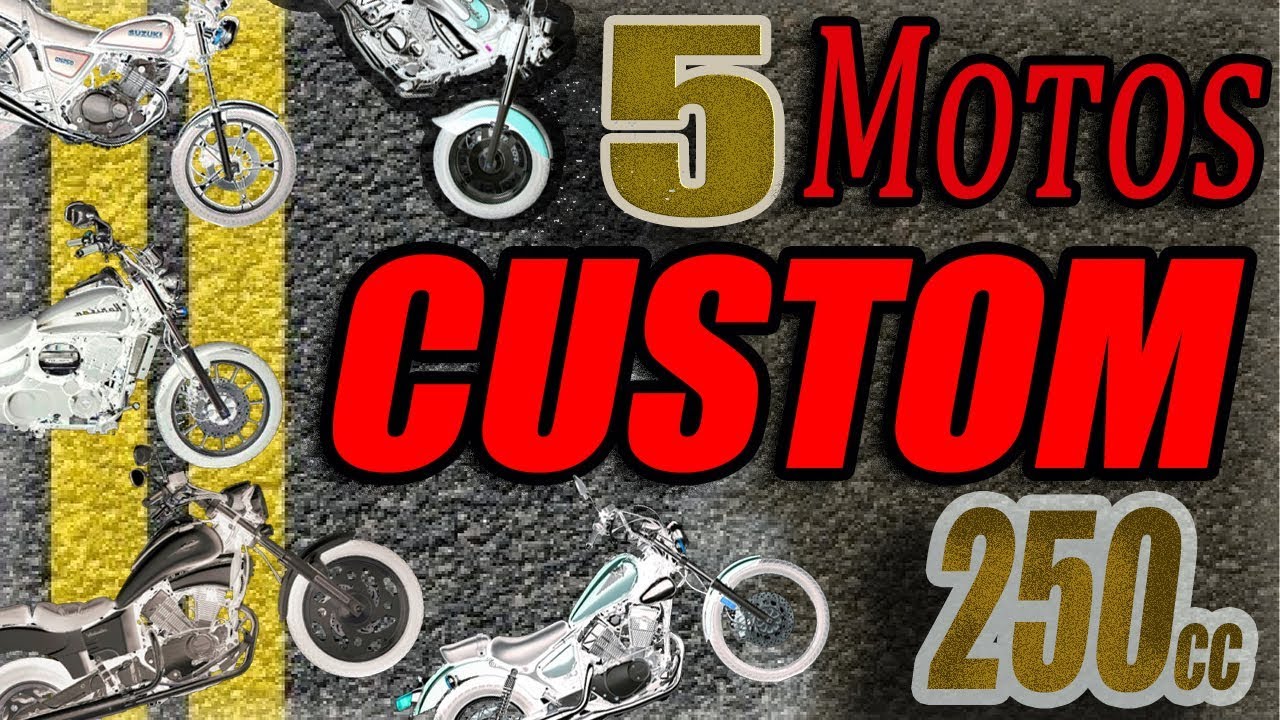5 MELHORES MOTOS CUSTOM 250 🇧🇷