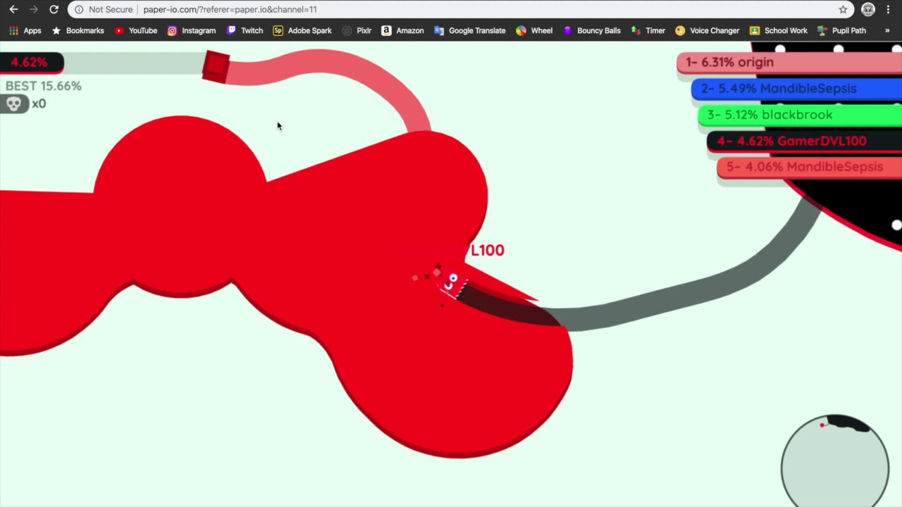 Paper.io 2 Gameplay (No Commentary)