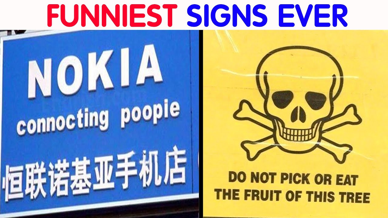 Absolutely Dumb Signs For Those In Need Of A Good Laugh  video compilation #20