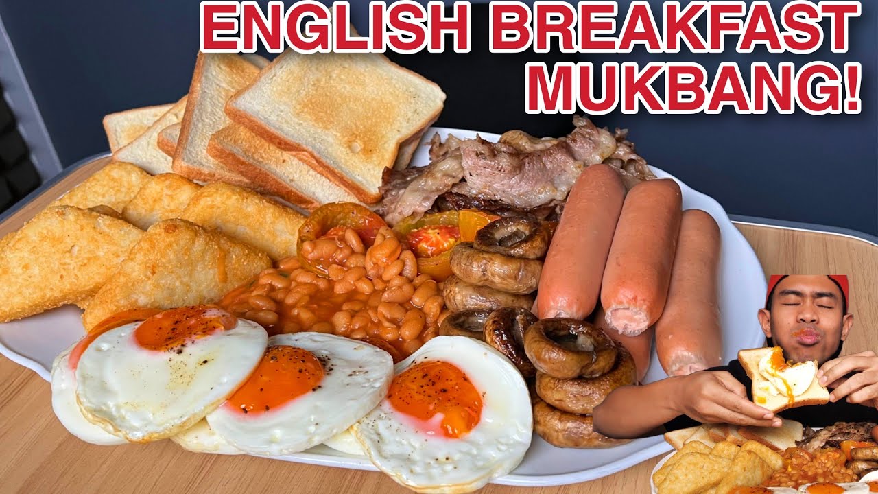 MUKBANG MENU SARAPAN BULE! | ENGLISH BREAKFAST