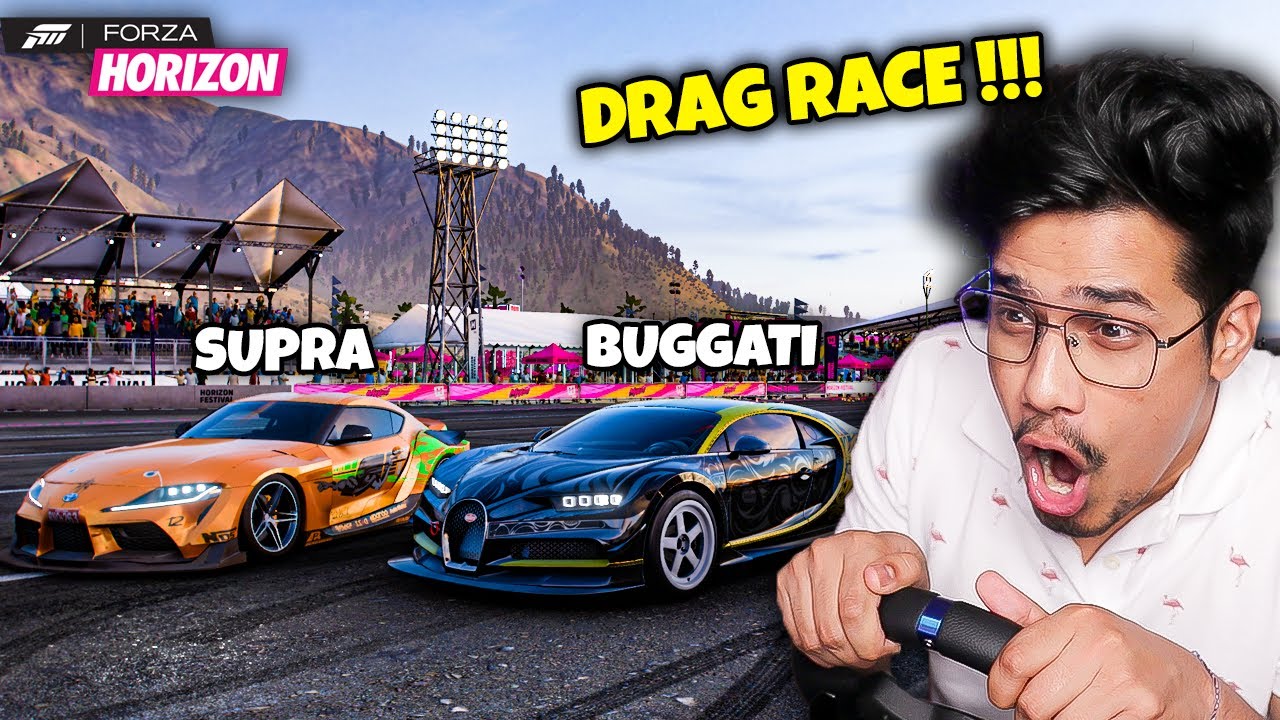 BEAST SUPRA VS BUGGATI CHIRON | DRAG RACE 🤑