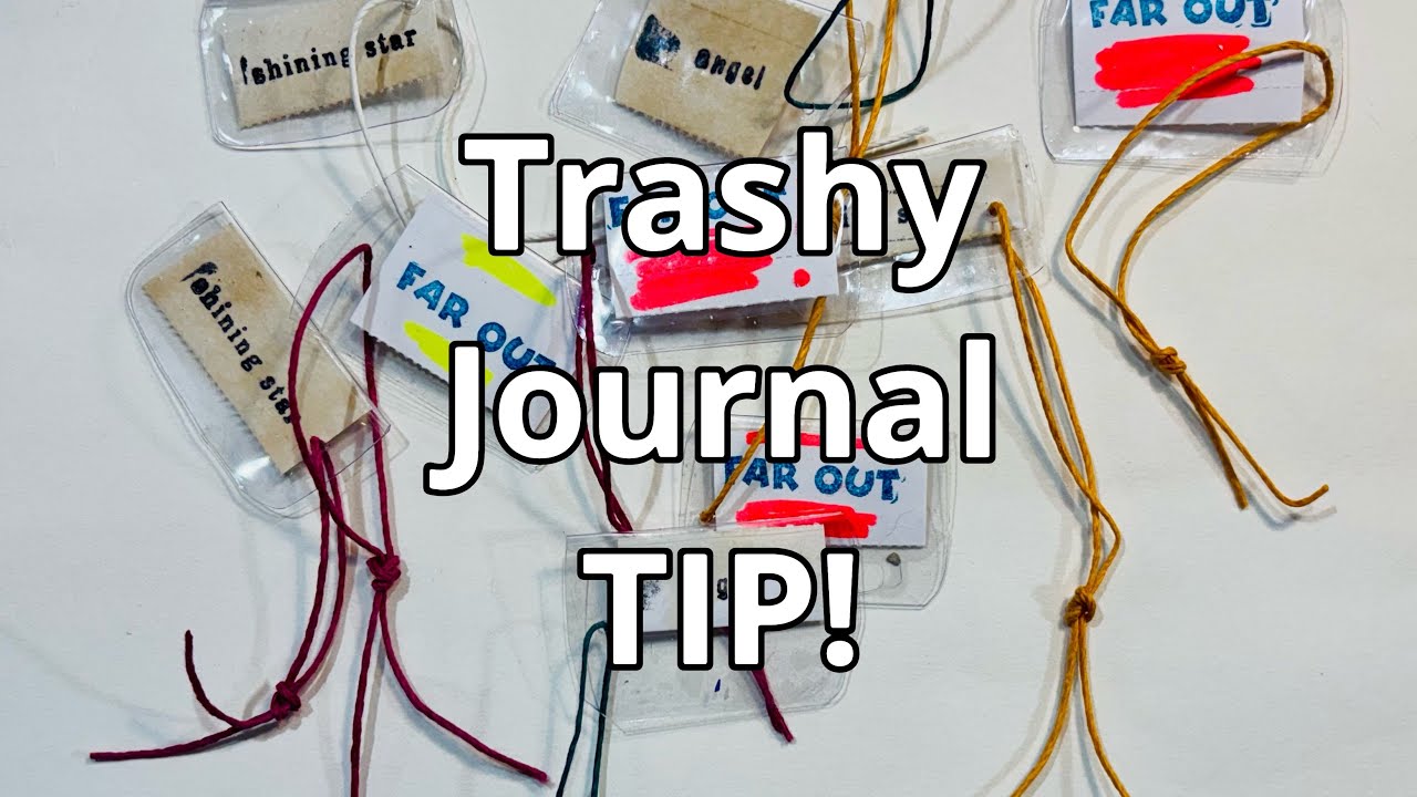 TRASHY JOURNAL TIP | PLASIC HANGING FILE TABS #reuse