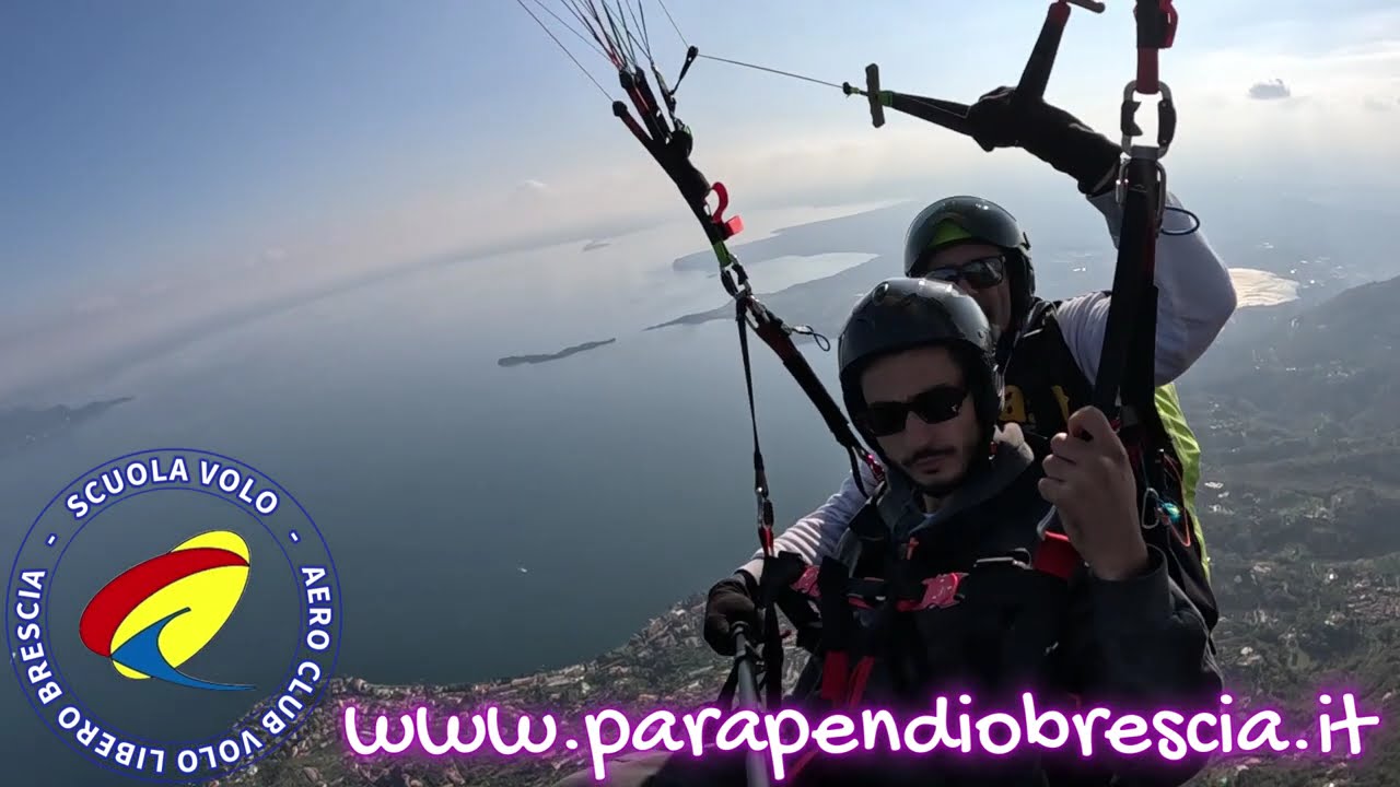 PARAPENDIO BRESCIA LAGO DI GARDA VIDEO VOLO DEALY 15 10 2025 MONTE PIZZOCOLO