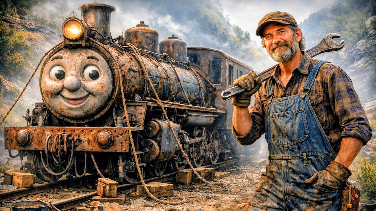 We Found a 1st Century Choo Choo Thomas Train on a High Slippery Mountain — Full ASMR Restoration