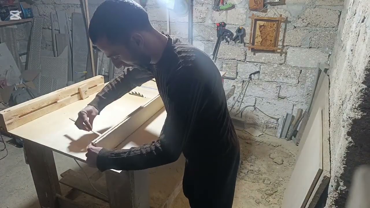Əl mişarından stolüstü mişar düzəltdim | DIY Table Saw #keşfet #azerbaijan #diy 