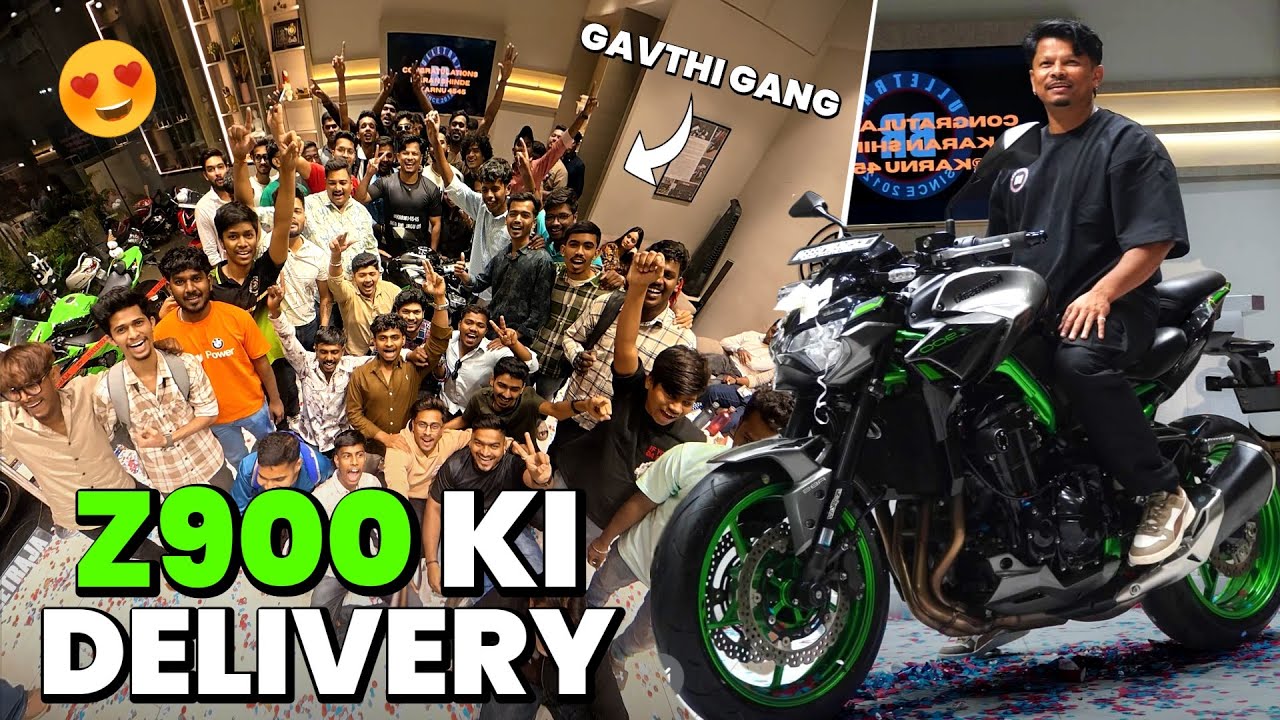 @karnuu4545 ke #z900 ki Delivery with Gavthi Gang 🔥 | VLOG 157