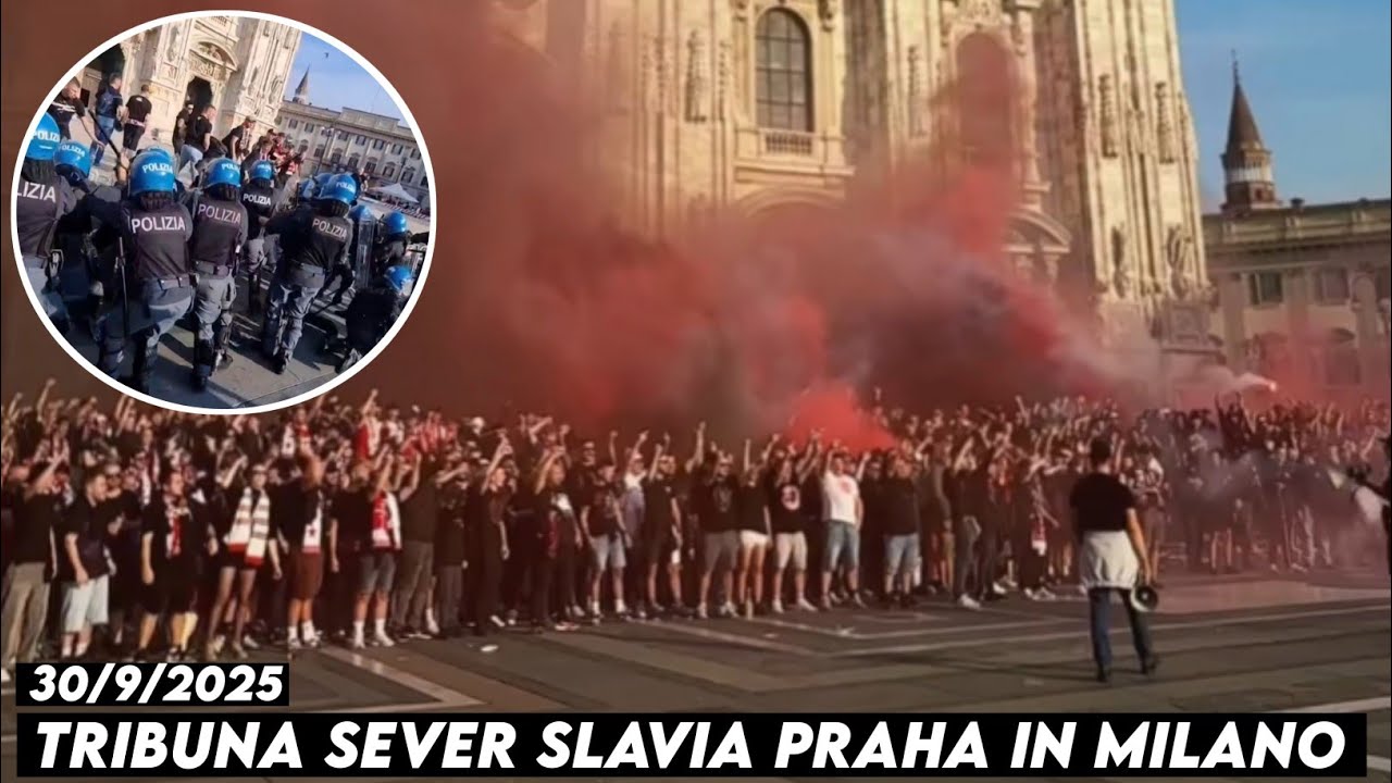 TRIBUNA SEVER SLAVIA PRAHA IN MILANO || Inter Milan vs Slavia praha 30/9/2025