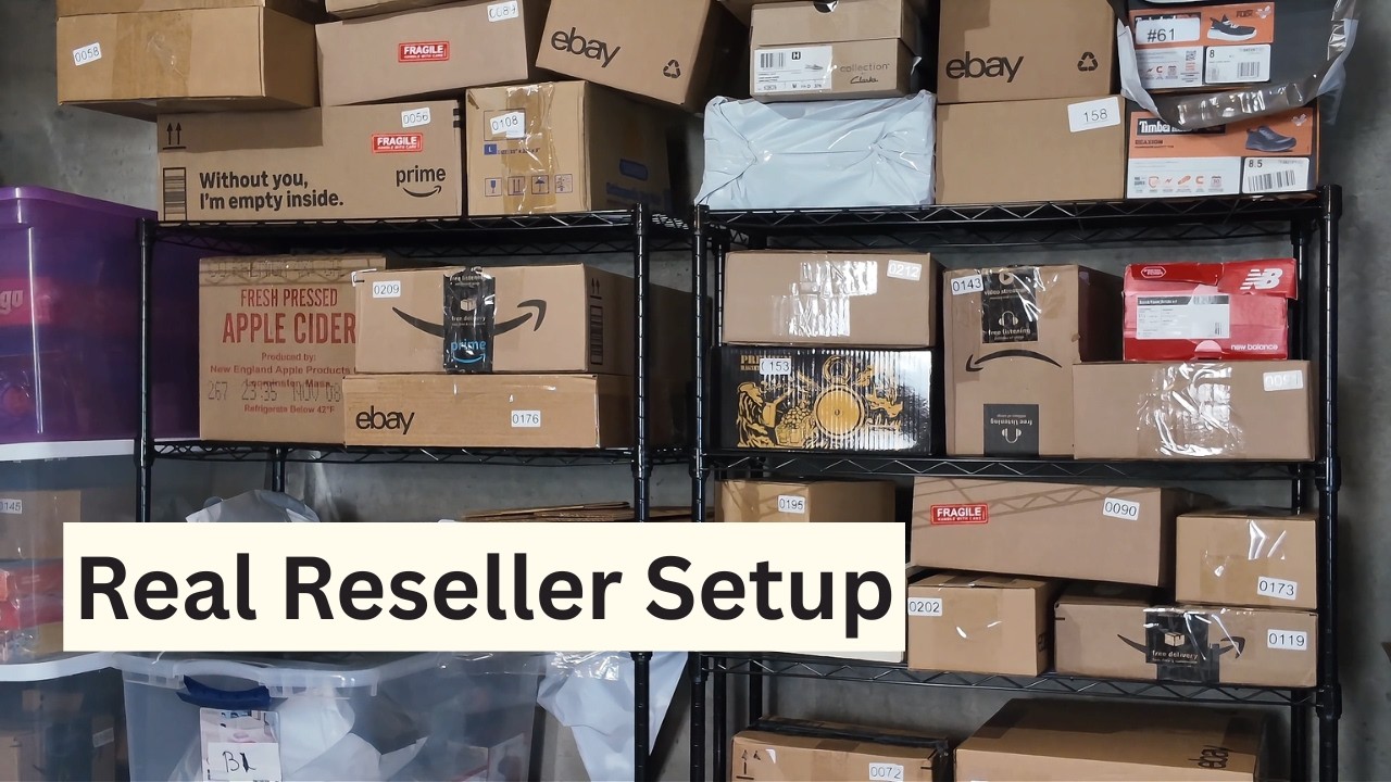 My Reselling Setup Tour, Where the Magic and Profit Happens