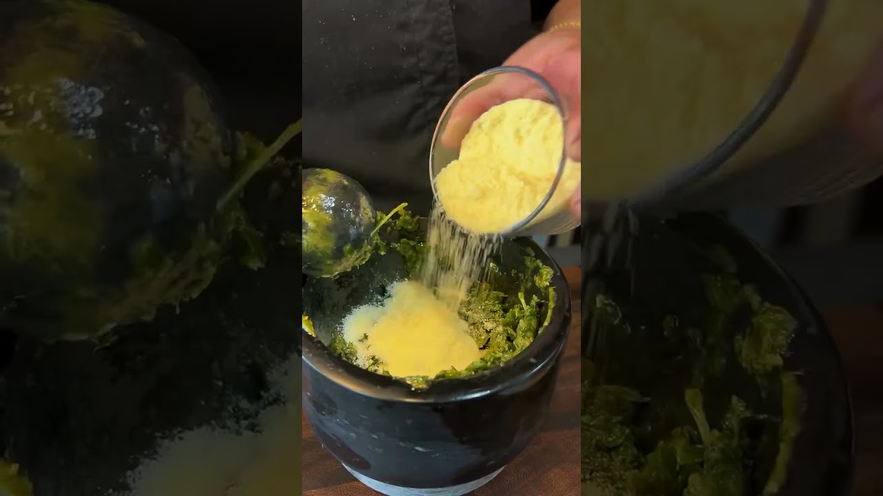Authentic Italian Pesto Recipe 🍃 Mortar & Pestle Fresh Basil Perfection
