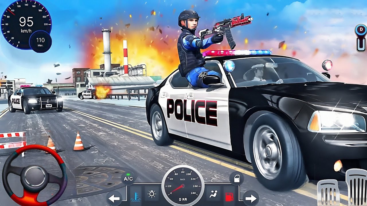 Usa Police Car Chase Simulator 3D Games -Real Cop Duty Police Driving Simulator -2025