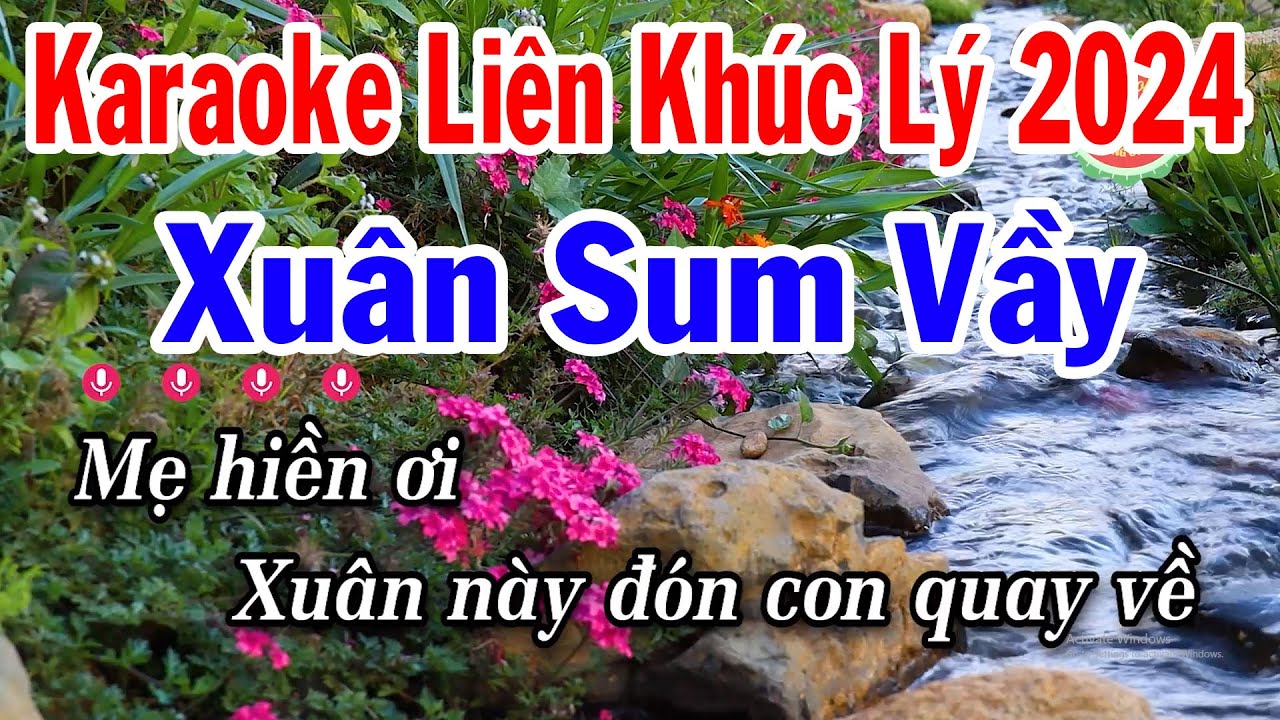 Karaoke Liên Khúc Điệu Lý Cải Lương Nam Bộ Dây Đào Mới Nhất - Xuân Sum Vầy