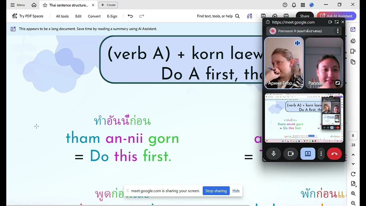 Example of my class with a Russian student using English and Chinese
