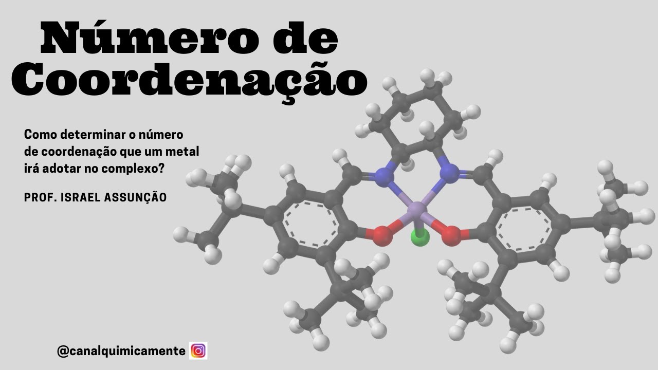 Como determinar o Número de Coordenação de um metal no complexo