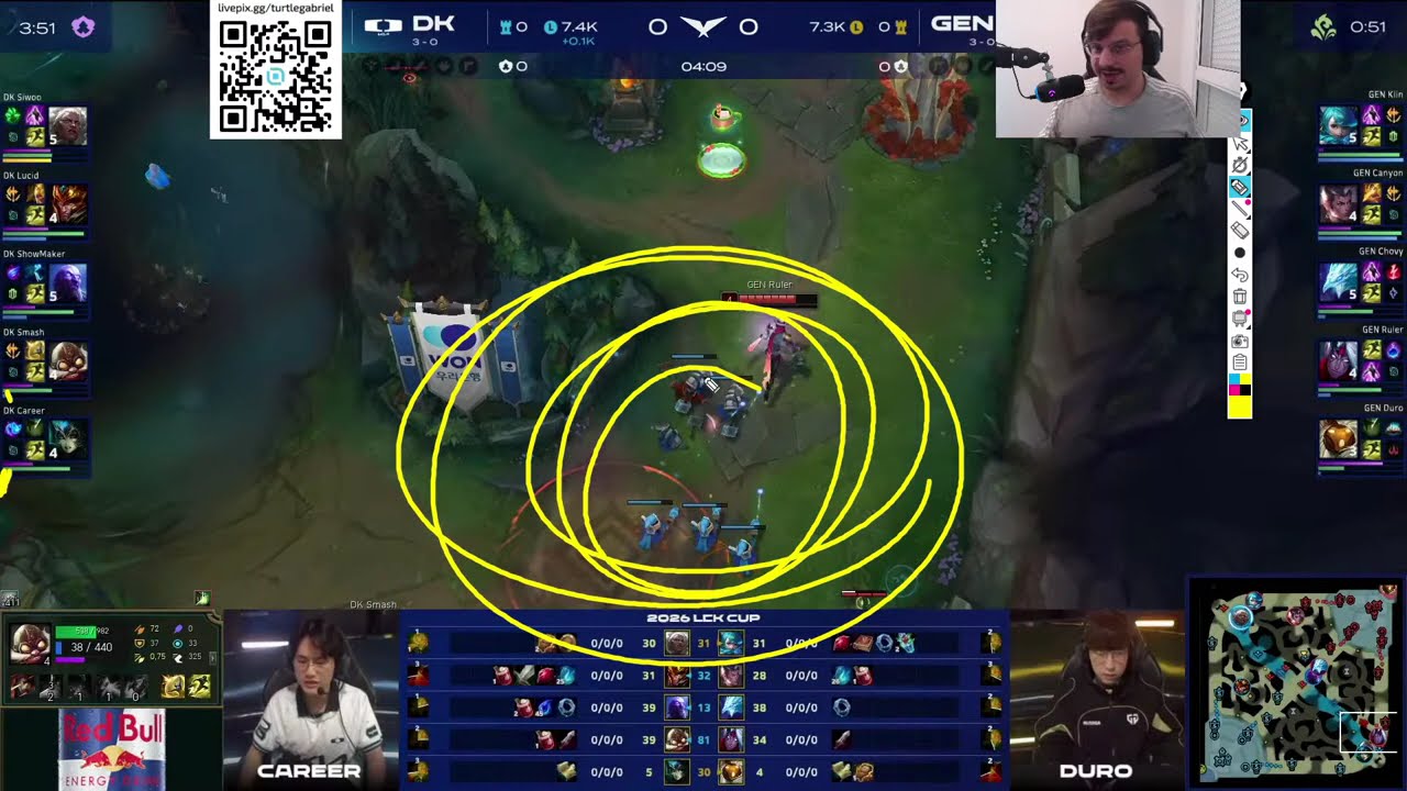 Coach Turtle | Analisando Jogos da COPA CBLOL 2026 LOUD vs LOS e um jogo da LCK DK vs GEN!