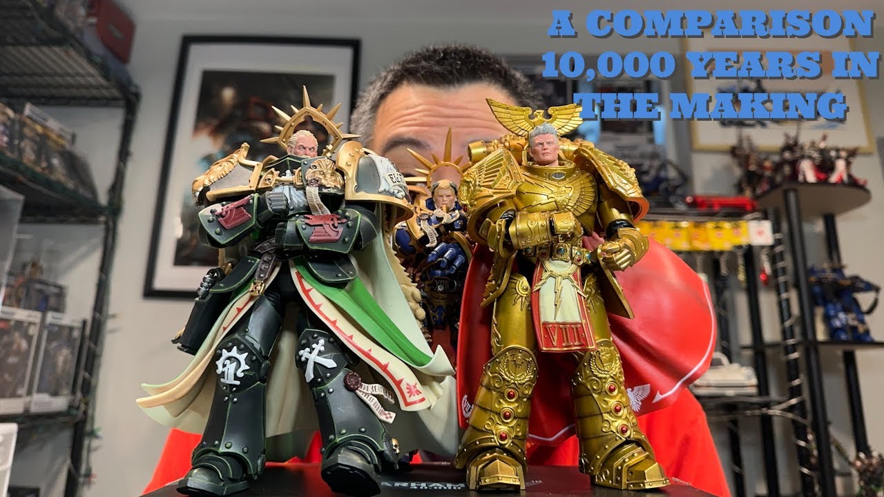 Сравнение JoyToy и Warhammer Primarch Рогала Дорна Льва Эль'Джонсона Робаута Жиллимана