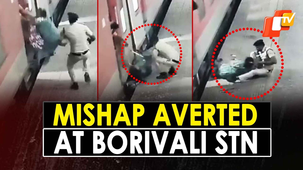 Watch Railway Police Officer Rescue A Woman At Mumbai's Borivali Station