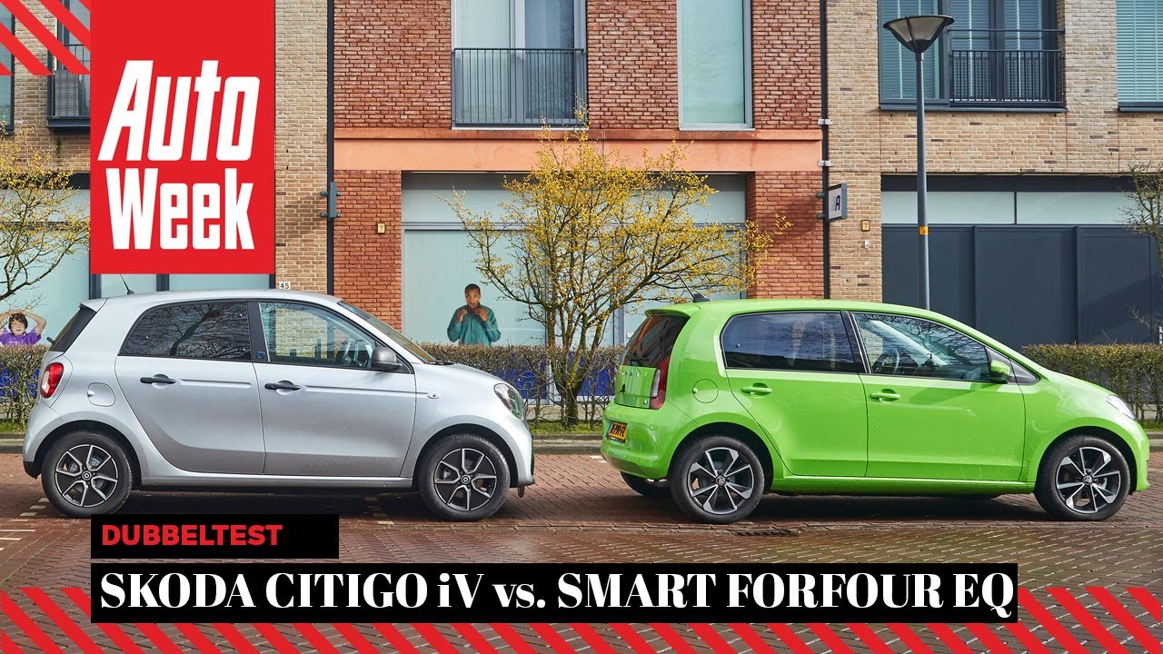 Smart ForFour EQ vs. Skoda Citigo iV - AutoWeek Dubbeltest - English Subtitles