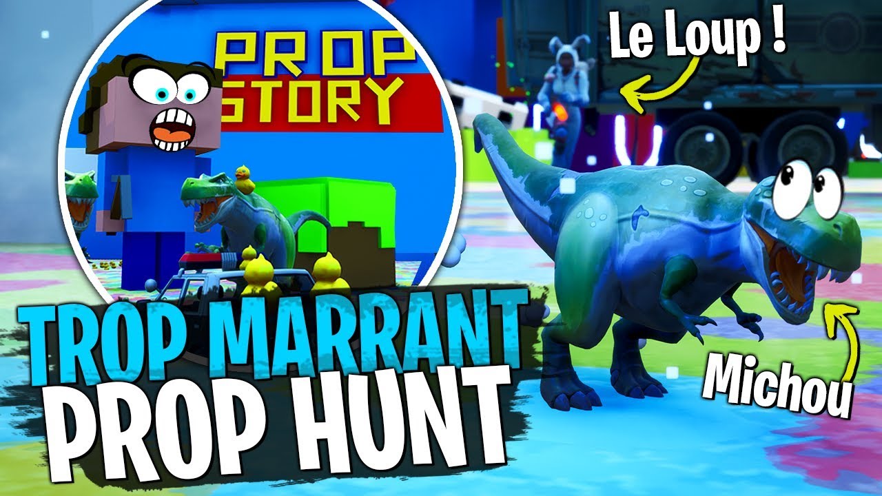 Le Prop Hunt le plus marrant !! La Team Croûton test la map de Deujna sur Fortnite Créatif