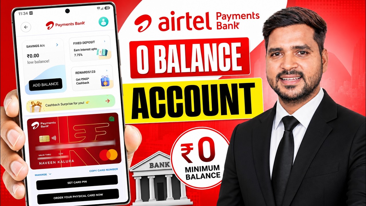 Airtel Payment Bank Account Open | How To Open Airtel Payment Bank Zero Balance Account 2026