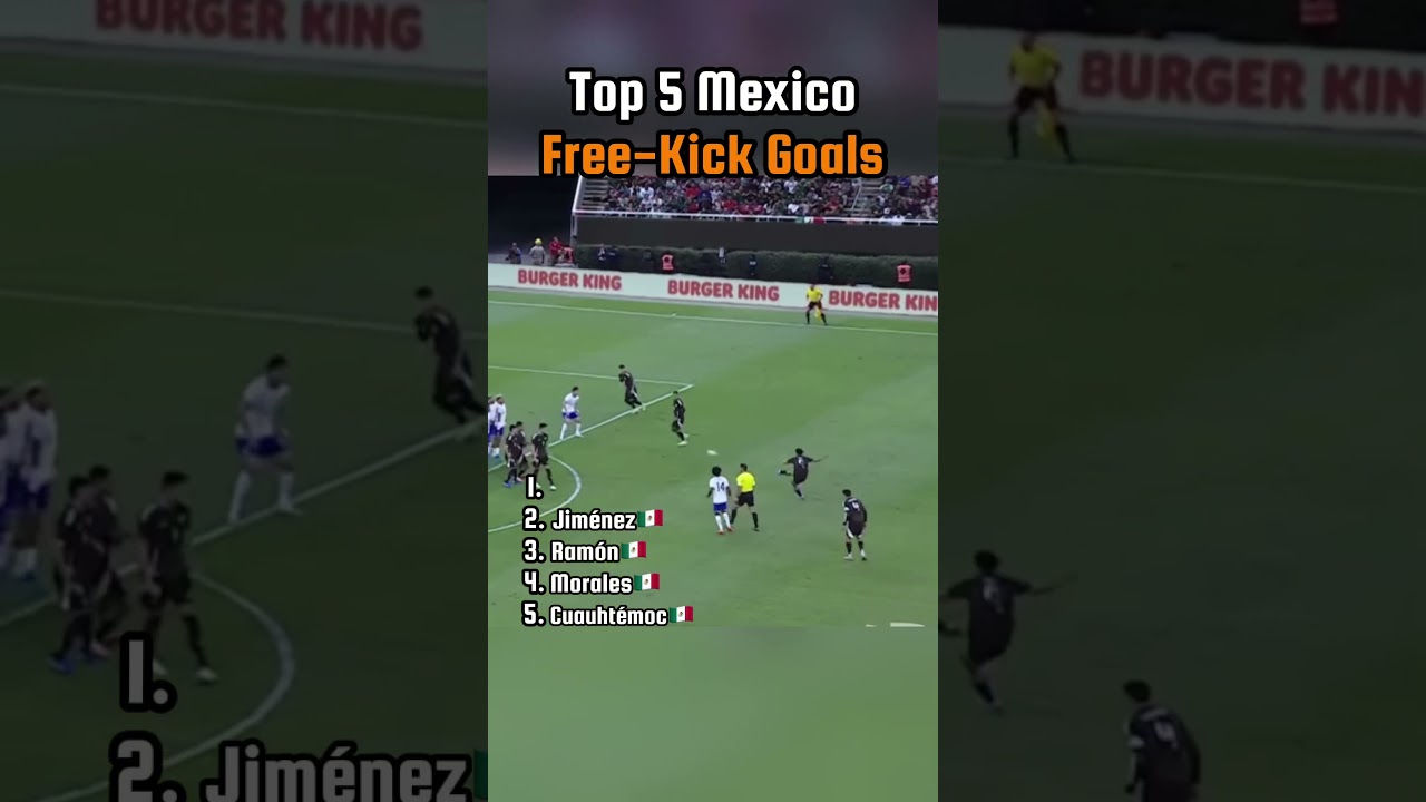 Top 5 Mexico Free-Kick Goals That Shook the World 🇲🇽⚽🔥 #Shorts