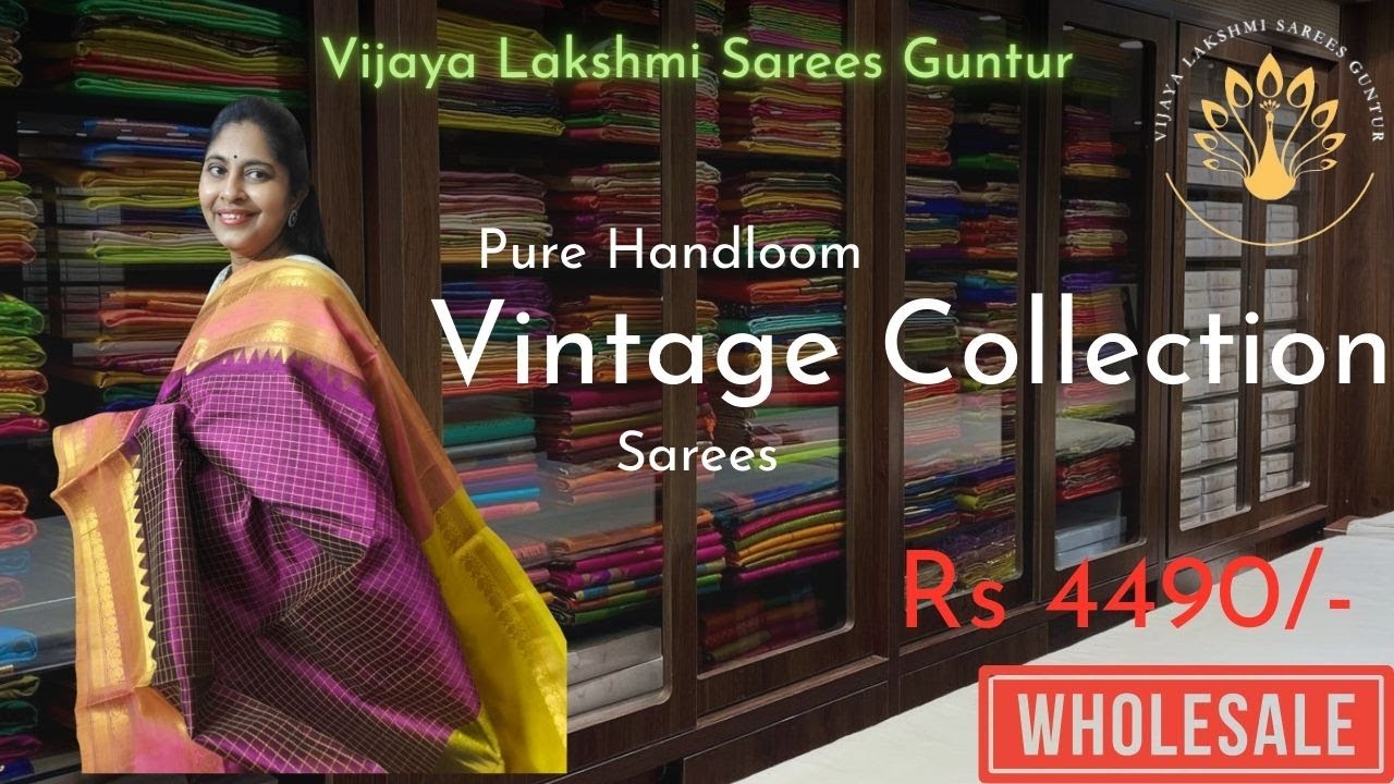 Pure Handloom Vintage Sarees Collection | Sankranthi Special | Best Prices | 