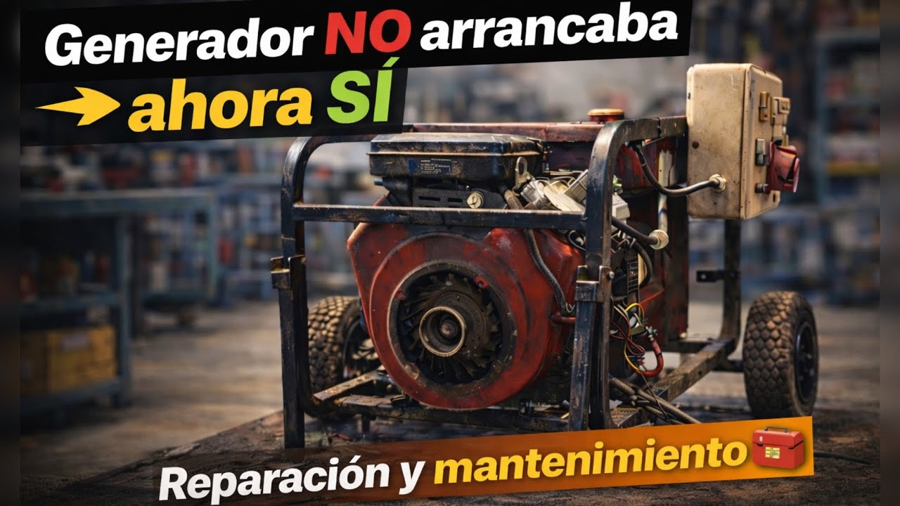 “Generador NO arrancaba → Ahora SÍ | Reparación y mantenimiento 🧰”