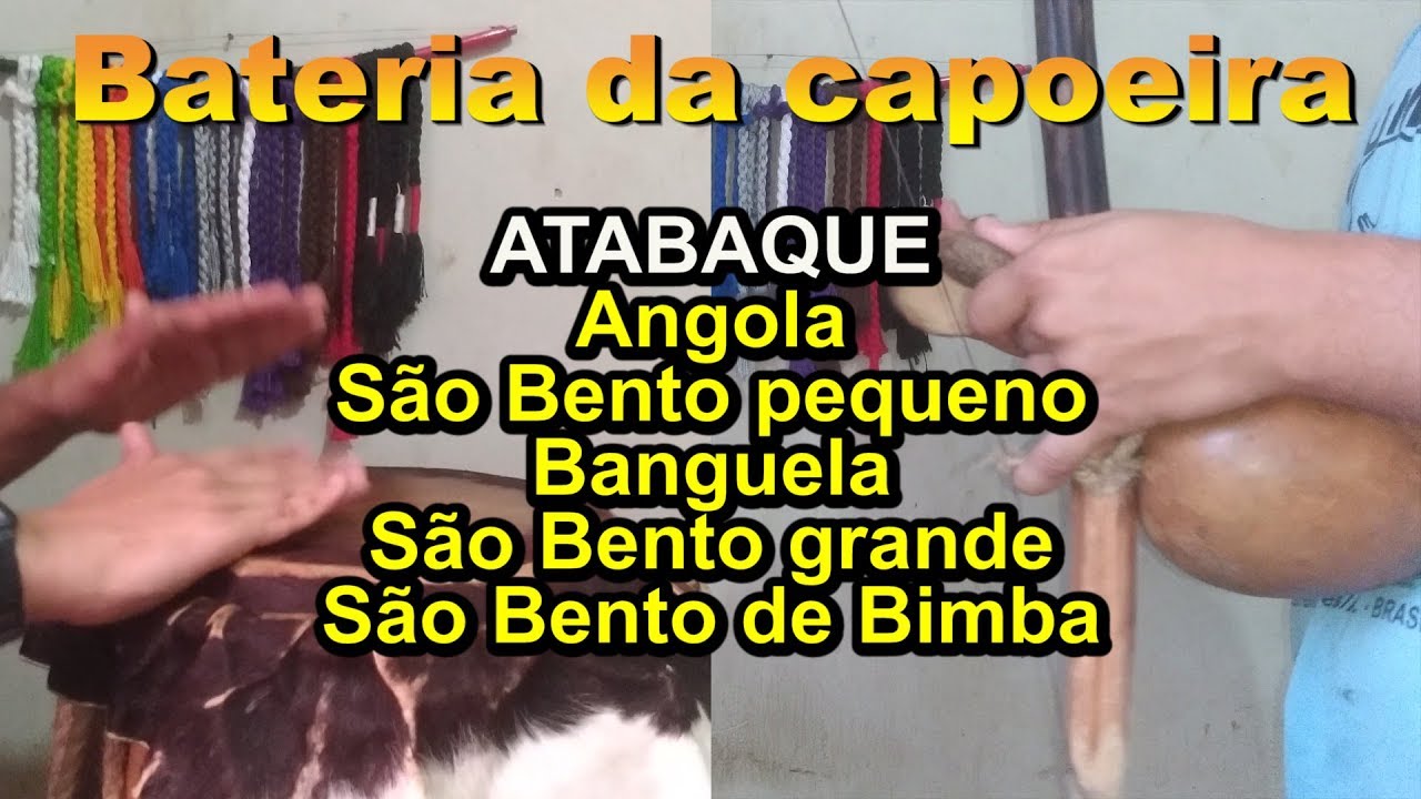 Bateria da capoeira#1 Atabaque (Angola/Banguela/São bento Pequeno - grande e de Bimba)